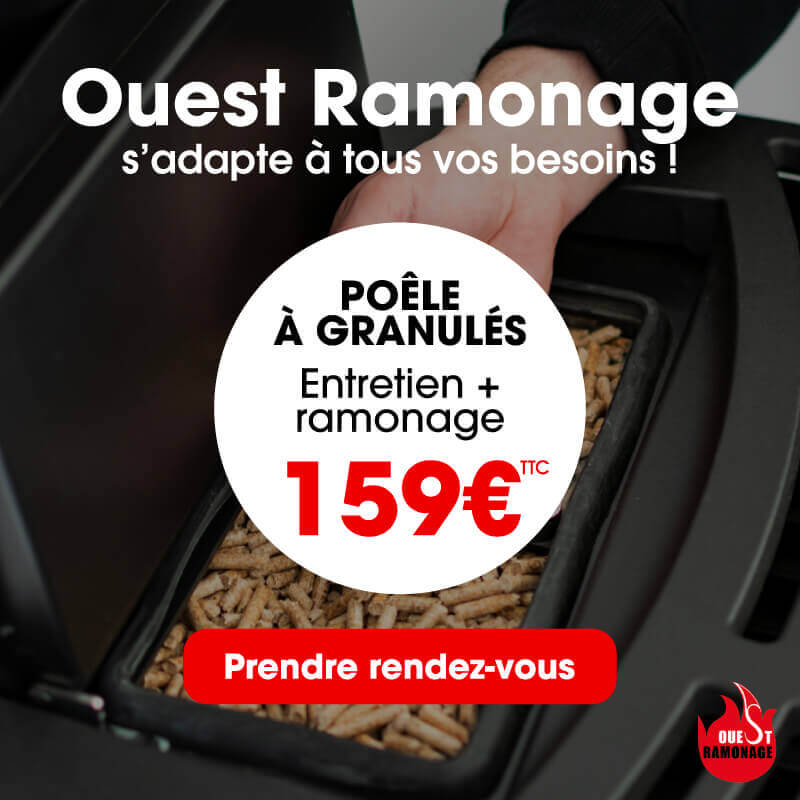 Ouest Ramonage - Entretien + ramonage - Poêle à Granulés - Offre du moment